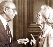 Picture of Nadia Boulanger with Aaron Copland