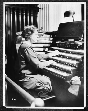 Nadia at the organ